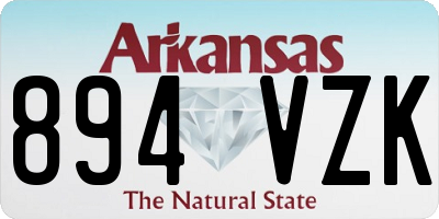 AR license plate 894VZK