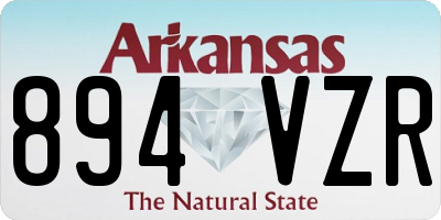 AR license plate 894VZR