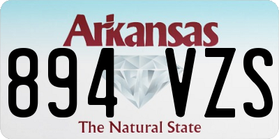 AR license plate 894VZS