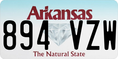 AR license plate 894VZW