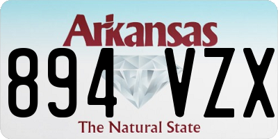 AR license plate 894VZX