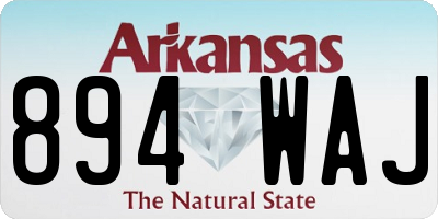AR license plate 894WAJ