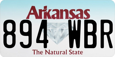 AR license plate 894WBR