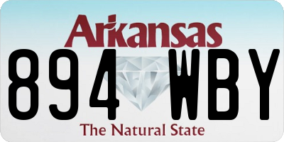 AR license plate 894WBY