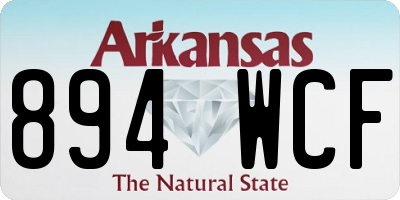 AR license plate 894WCF