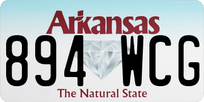 AR license plate 894WCG
