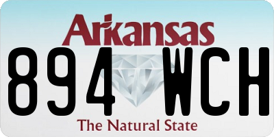 AR license plate 894WCH