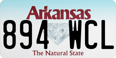 AR license plate 894WCL