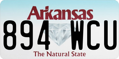 AR license plate 894WCU