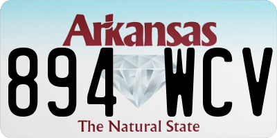 AR license plate 894WCV