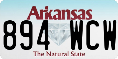 AR license plate 894WCW