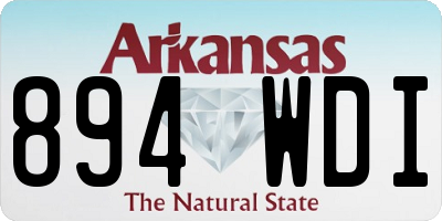 AR license plate 894WDI