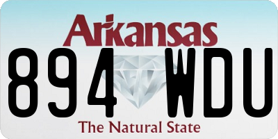 AR license plate 894WDU