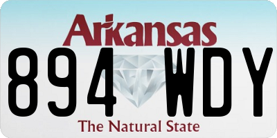 AR license plate 894WDY