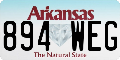 AR license plate 894WEG