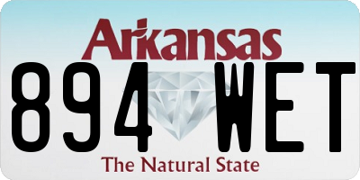 AR license plate 894WET