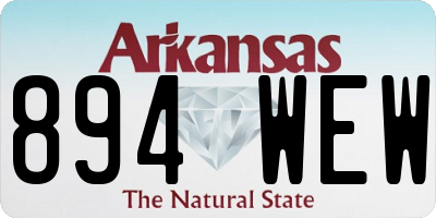 AR license plate 894WEW