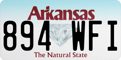 AR license plate 894WFI