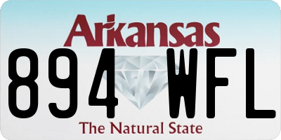 AR license plate 894WFL