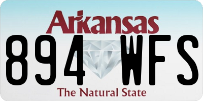 AR license plate 894WFS