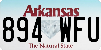 AR license plate 894WFU