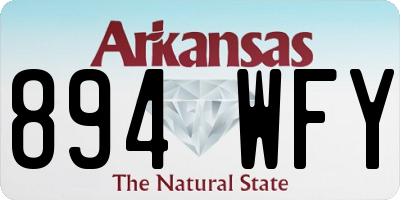 AR license plate 894WFY