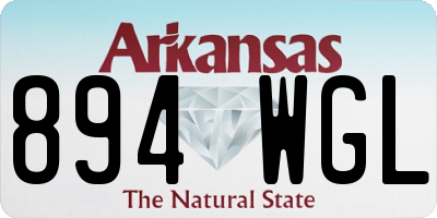 AR license plate 894WGL