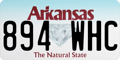 AR license plate 894WHC