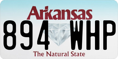 AR license plate 894WHP