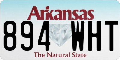 AR license plate 894WHT