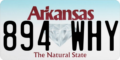 AR license plate 894WHY