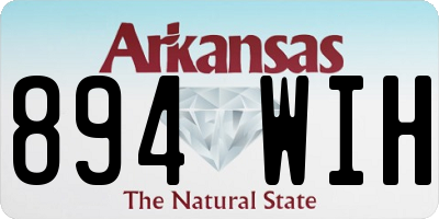 AR license plate 894WIH