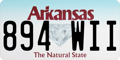 AR license plate 894WII