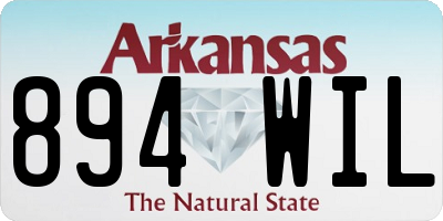 AR license plate 894WIL