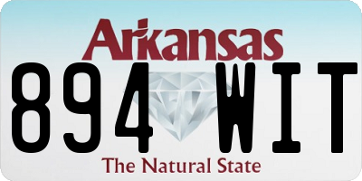 AR license plate 894WIT