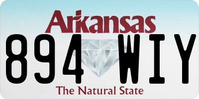 AR license plate 894WIY
