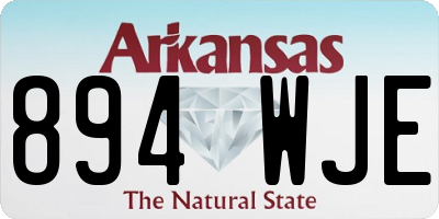 AR license plate 894WJE