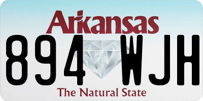 AR license plate 894WJH