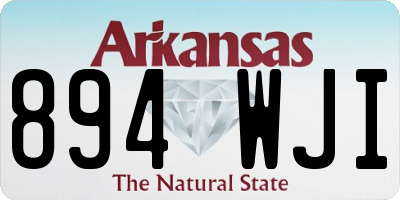 AR license plate 894WJI