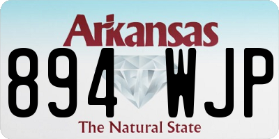 AR license plate 894WJP