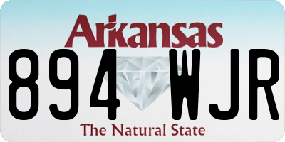AR license plate 894WJR