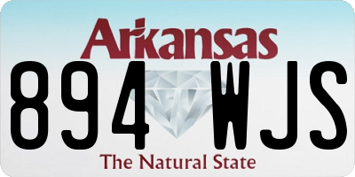 AR license plate 894WJS