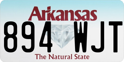 AR license plate 894WJT