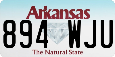 AR license plate 894WJU