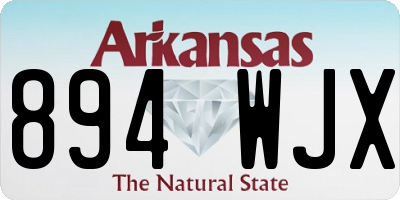 AR license plate 894WJX