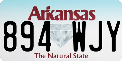 AR license plate 894WJY