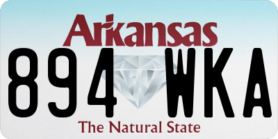 AR license plate 894WKA