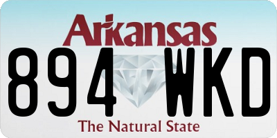 AR license plate 894WKD