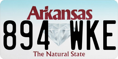 AR license plate 894WKE