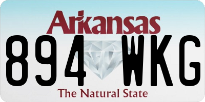 AR license plate 894WKG